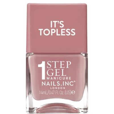 Nails Inc Nails.INC It's Topless Felicity Blush Nude Gel-Like Nail Polish Glossy 1-step gel formula lasts up to 6 days with no UV light. Formulated with bio-peptides for strong nails. Nails Inc Nails.INC It's Topless Felicity Blush Nude Gel-Like Nail Polish Glossy 1-step gel formula lasts up to 6 days with no UV light. Formulated with bio-peptides for strong nails.