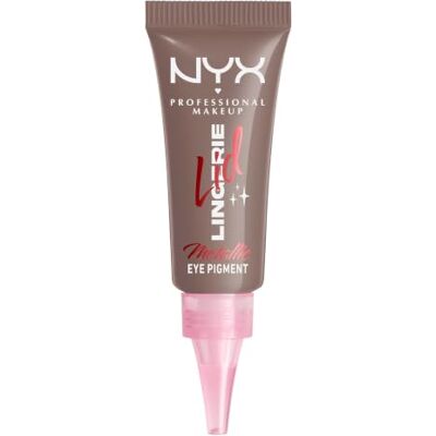 NYX PROFESSIONAL MAKEUP Lid Lingerie Cream Eye Pigment Eyeshadow Up to 24H Wear, Infused with Hyaluronic Acid, Smudge-Proof & Transfer-Proof Cream Shadow Granite Grind NYX PROFESSIONAL MAKEUP Lid Lingerie Cream Eye Pigment Eyeshadow Up to 24H Wear, Infused with Hyaluronic Acid, Smudge-Proof & Transfer-Proof Cream Shadow Granite Grind