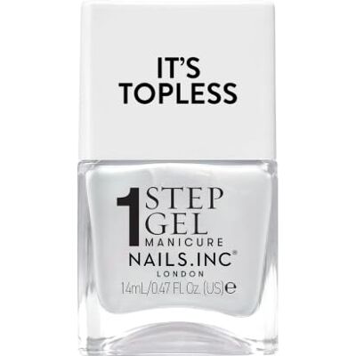 Nails Inc Nails.INC It's Topless Live White Pearl Gel-Like Nail Polish Glossy 1-step gel formula lasts up to 6 days with no UV light. Formulated with bio-peptides for strong nails. Nails Inc Nails.INC It's Topless Live White Pearl Gel-Like Nail Polish Glossy 1-step gel formula lasts up to 6 days with no UV light. Formulated with bio-peptides for strong nails.