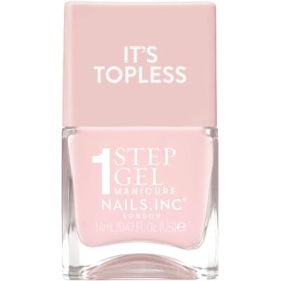 Nails Inc Nails.INC It's Topless Lottie Pale Gold Gel-Like Nail Polish Glossy 1-step gel formula lasts up to 6 days with no UV light. Formulated with bio-peptides for strong nails. Nails Inc Nails.INC It's Topless Lottie Pale Gold Gel-Like Nail Polish Glossy 1-step gel formula lasts up to 6 days with no UV light. Formulated with bio-peptides for strong nails.