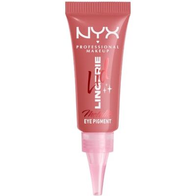 NYX PROFESSIONAL MAKEUP Lid Lingerie Cream Eye Pigment Eyeshadow Up to 24H Wear, Infused with Hyaluronic Acid, Smudge-Proof & Transfer-Proof Cream Shadow Risky Rosé NYX PROFESSIONAL MAKEUP Lid Lingerie Cream Eye Pigment Eyeshadow Up to 24H Wear, Infused with Hyaluronic Acid, Smudge-Proof & Transfer-Proof Cream Shadow Risky Rosé