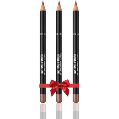 Rimmel Lasting Finish 8HR Lip Liner Bundle Cappuccino, Highly Pigmented Formula, Long-Wearing Creamy Colour, Precise Application and Seamless Blend, For Plump Lips, Vegan & Cruelty Free, Pack of 3 Rimmel Lasting Finish 8HR Lip Liner Bundle Cappuccino, Highly Pigmented Formula, Long-Wearing Creamy Colour, Precise Application and Seamless Blend, For Plump Lips, Vegan & Cruelty Free, Pack of 3