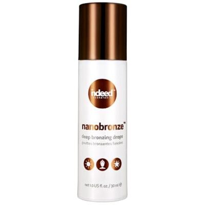 INDEED Labs Nanobronze Deep, Deep Bronzing Drops -Natural Glow Enhancer, Illuminator Highlighter Skin Tint, For An All Day Radiant Glow- With Hyaluronic Acid To Help Support Skin Barrier Repair INDEED Labs Nanobronze Deep, Deep Bronzing Drops -Natural Glow Enhancer, Illuminator Highlighter Skin Tint, For An All Day Radiant Glow- With Hyaluronic Acid To Help Support Skin Barrier Repair