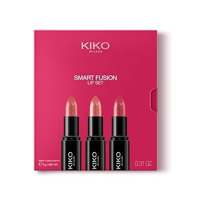 Kiko Milano Smart Fusion Lip Set Shade 03 Lip Kit 3 Shades Creamy Nourishing Radiant Finish Kiko Milano Smart Fusion Lip Set Shade 03 Lip Kit 3 Shades Creamy Nourishing Radiant Finish
