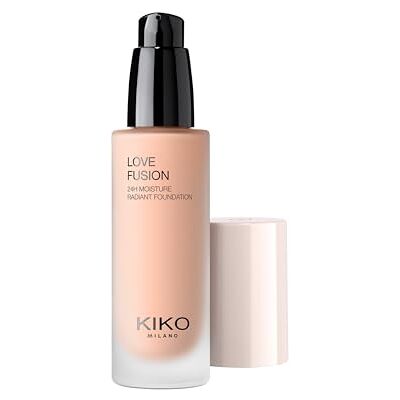 Kiko Milano Love Fusion 24H Moisture Radiant Foundation Shade 6.5NR Hydrating 16-Hour Wear Luminous Finish Buildable Kiko Milano Love Fusion 24H Moisture Radiant Foundation Shade 6.5NR Hydrating 16-Hour Wear Luminous Finish Buildable