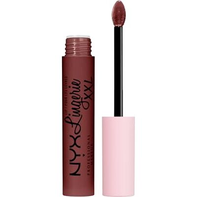NYX PROFESSIONAL MAKEUP Lip Lingerie XXL, Long Lasting Matte Liquid Lipstick, Fuller Looking Lips, Liquid Shapewear For Your Lips, Vegan formula, Shade: Deep Mesh NYX PROFESSIONAL MAKEUP Lip Lingerie XXL, Long Lasting Matte Liquid Lipstick, Fuller Looking Lips, Liquid Shapewear For Your Lips, Vegan formula, Shade: Deep Mesh