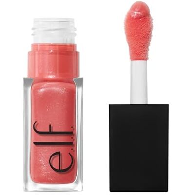 e.l.f. Glow Reviver Plumping Lip Oil, Tinted Lip Plumper for a High-Shine, Plump Finish, Infused with Jojoba Oil, Vegan & Cruelty-Free, Papayarazzi e.l.f. Glow Reviver Plumping Lip Oil, Tinted Lip Plumper for a High-Shine, Plump Finish, Infused with Jojoba Oil, Vegan & Cruelty-Free, Papayarazzi