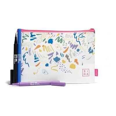 3INA MAKEUP My Liner Kit Liquid Eyeliners Set 10h Longwear Precise Felt Tip Colourful Matte Liners for Sensitive Eyes 3INA MAKEUP My Liner Kit Liquid Eyeliners Set 10h Longwear Precise Felt Tip Colourful Matte Liners for Sensitive Eyes