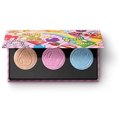 Kiko Milano Candy Crush™ Ultra Shimmer Eyeshadow Trio, Palette With 3 Eyeshadows With Ultra-Shiny Finishes Kiko Milano Candy Crush™ Ultra Shimmer Eyeshadow Trio, Palette With 3 Eyeshadows With Ultra-Shiny Finishes