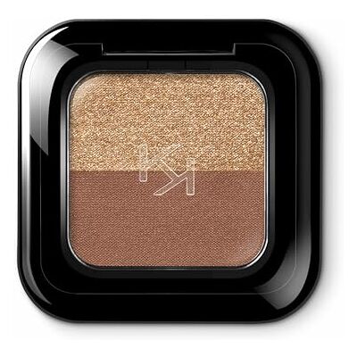 Kiko Milano Bright Duo Eyeshadow Shade 04 Universal Beige/Warm Gold Duo Shades Rich Intense Payoff Blendable Multi-Finish Kiko Milano Bright Duo Eyeshadow Shade 04 Universal Beige/Warm Gold Duo Shades Rich Intense Payoff Blendable Multi-Finish