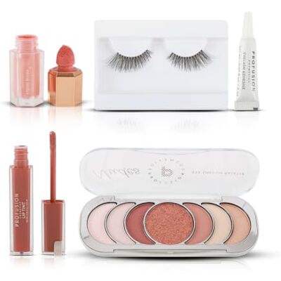 Profusion Cosmetics Yours Truly All In One Full Face Makeup Set Multicolor Long-Lasting, Blendable and Buildable, Radiant, Effortless Glam, Versatile Kit, Cruelty-Free, Single Combo for Endless Looks Profusion Cosmetics Yours Truly All In One Full Face Makeup Set Multicolor Long-Lasting, Blendable and Buildable, Radiant, Effortless Glam, Versatile Kit, Cruelty-Free, Single Combo for Endless Looks