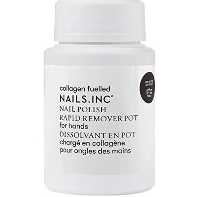 Nails Inc Nails.INC Collagen Fuelled Nail Polish Rapid Remover, Acetone-Free, 60 ML Gentle, acetone-free dip pot effortlessly dissolves enamel while nourishing cuticles and promoting healthy, strong growth. Nails Inc Nails.INC Collagen Fuelled Nail Polish Rapid Remover, Acetone-Free, 60 ML Gentle, acetone-free dip pot effortlessly dissolves enamel while nourishing cuticles and promoting healthy, strong growth.