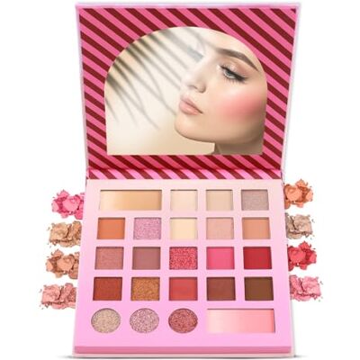 Profusion Cosmetics Candy Kisses 23 Shade Eyeshadow Palette Long-Lasting Matte, Shimmer and Glittery, Blendable, Buildable, High-Pigmented, Multi-Use Powders for Face and Eyes with a Built-In Mirror Profusion Cosmetics Candy Kisses 23 Shade Eyeshadow Palette Long-Lasting Matte, Shimmer and Glittery, Blendable, Buildable, High-Pigmented, Multi-Use Powders for Face and Eyes with a Built-In Mirror