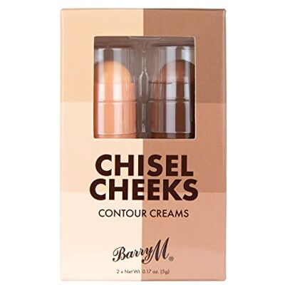 Barry M Cosmetics Chisel Cheeks Contour Creams, Multi, 2 Count (Pack of 1) Barry M Cosmetics Chisel Cheeks Contour Creams, Multi, 2 Count (Pack of 1)