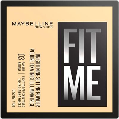 Maybelline Fit Me Loose Powder, Controls shine 16H, 03 Brightening Banana Maybelline Fit Me Loose Powder, Controls shine 16H, 03 Brightening Banana