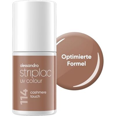 alessandro Striplac Cashmere Touch UV Nail Polish, Opaque & Scratch-Resistant for up to 15 Days, Easy to Apply, Gentle Peel Off Technology, Vegan, Taupe, 6.5 ml alessandro Striplac Cashmere Touch UV Nail Polish, Opaque & Scratch-Resistant for up to 15 Days, Easy to Apply, Gentle Peel Off Technology, Vegan, Taupe, 6.5 ml