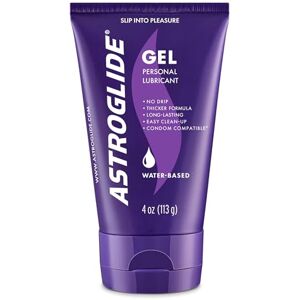 Astroglide Water Gel Based Ultra Gentle Lubricant 113 g, Stays Put with No Drip, Suitable for Men, Women and Couples, Unflavoured Lube, Glycerine Free Astroglide Water Gel Based Ultra Gentle Lubricant 113 g, Stays Put with No Drip, Suitable for Men, Women and Couples, Unflavoured Lube, Glycerine Free