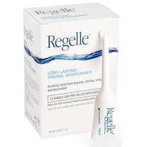 Regelle Vaginal Moisturiser – 12 Single-Use Pre-Filled Applicators – Long-Lasting Hydration & Comfort – Non-Hormonal, HRT-Compatible Regelle Vaginal Moisturiser – 12 Single-Use Pre-Filled Applicators – Long-Lasting Hydration & Comfort – Non-Hormonal, HRT-Compatible
