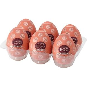 TENGA Egg Gear Stronger Masturbator Brown 7 cm TENGA Egg Gear Stronger Masturbator Brown 7 cm