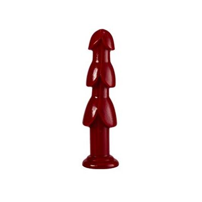 WAD Thermal Detonator Triple Anal Plug, Red, Medium WAD Thermal Detonator Triple Anal Plug, Red, Medium