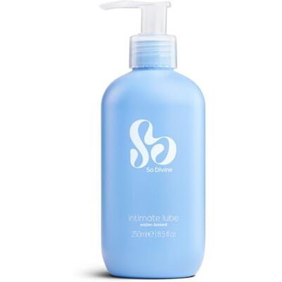So Divine Unscented Water Based Lube Classic Lubricant Gel 250ml. Non Sticky, Long Lasting Waterbased Lube. Vegan Friendly, Safe To Use With Latex Condoms & All Sex Toys. Made In The UK. So Divine Unscented Water Based Lube Classic Lubricant Gel 250ml. Non Sticky, Long Lasting Waterbased Lube. Vegan Friendly, Safe To Use With Latex Condoms & All Sex Toys. Made In The UK.