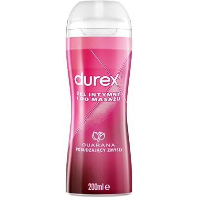 Durex Play Massage 2 in 1 Stimulating Intimate and Moisturizing Massage Gel with Stimulating Guarana 200 Ml, (Pack of 1) Durex Play Massage 2 in 1 Stimulating Intimate and Moisturizing Massage Gel with Stimulating Guarana 200 Ml, (Pack of 1)