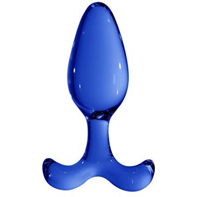 Shots - Chrystalino Chrystalino Glass Dildo Dong Expert Buttplug, Blue Shots - Chrystalino Chrystalino Glass Dildo Dong Expert Buttplug, Blue