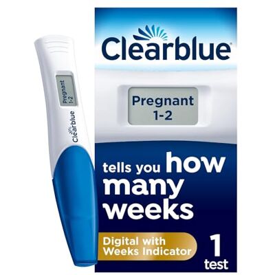 Clearblue Pregnancy Test Digital with Weeks Indicator, 1 Clearblue Pregnancy Test Digital with Weeks Indicator, 1
