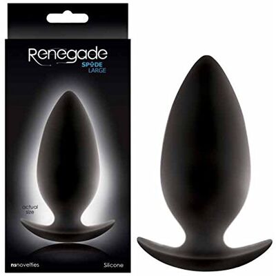 NS Novelties Large Black Renegade Spades Anal Plug NS Novelties Large Black Renegade Spades Anal Plug