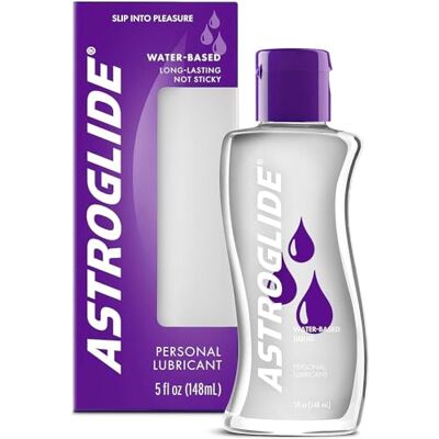 Astroglide Water Based Liquid Lubricant, Compatible for Men & Women, Easy Clean-Up, Suitable for Solo & Couple Activity, Unflavoured Lube, 148 ml Astroglide Water Based Liquid Lubricant, Compatible for Men & Women, Easy Clean-Up, Suitable for Solo & Couple Activity, Unflavoured Lube, 148 ml