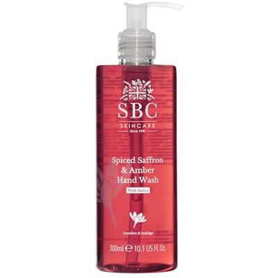 SBC Skincare Spiced Saffron & Amber Hand Wash – Hydrating Cleanser With Arnica Montana & Glycerin To Cleanse Hands, Soothe Muscle Tension & Support Skin Barrier, All Skin Types, 300 mL SBC Skincare Spiced Saffron & Amber Hand Wash – Hydrating Cleanser With Arnica Montana & Glycerin To Cleanse Hands, Soothe Muscle Tension & Support Skin Barrier, All Skin Types, 300 mL