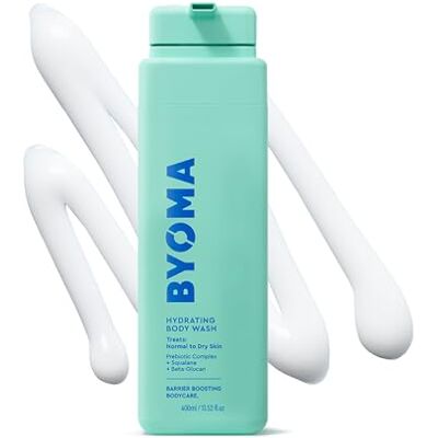 BYOMA Hydrating Body Wash (400ml) For Normal to Dry Skin, with Prebiotic Complex for a Soothing Shower and Hydrated Skin, Vegan BYOMA Hydrating Body Wash (400ml) For Normal to Dry Skin, with Prebiotic Complex for a Soothing Shower and Hydrated Skin, Vegan