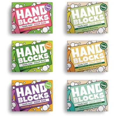 Shower Blocks Hand Blocks: Mixed 6 Pack Cold Processed Natural Soap Bars Plastic, Palm, SLS, SLES & Paraben Free Shower Blocks Hand Blocks: Mixed 6 Pack Cold Processed Natural Soap Bars Plastic, Palm, SLS, SLES & Paraben Free