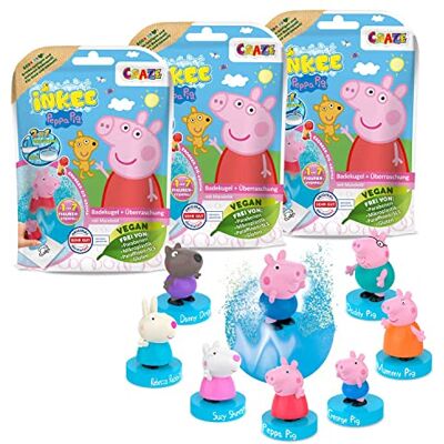 Craze Baby Bath Kit - Peppa Pig Surprise Bombs - 3 pcs Craze Baby Bath Kit - Peppa Pig Surprise Bombs - 3 pcs