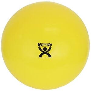 Cando Exercise Ball, non-slip, inflatable, yellow, 45cm Cando Exercise Ball, non-slip, inflatable, yellow, 45cm