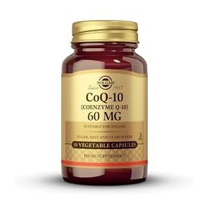 Solgar CoQ-10 (Coenzyme Q-10) 60 mg Vegetable Capsules Pack of 30 Helps Reduce Effects of Aging Supports Energy Production Vegan, Gluten Free and Kosher Solgar CoQ-10 (Coenzyme Q-10) 60 mg Vegetable Capsules Pack of 30 Helps Reduce Effects of Aging Supports Energy Production Vegan, Gluten Free and Kosher