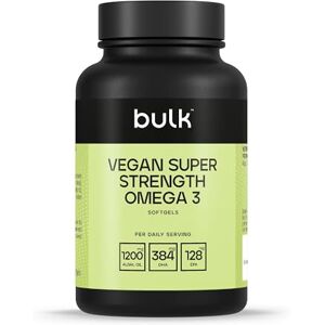 Bulk Vegan Super Strength Omega 3 Softgels, 1200 mg, Pack of 60, 60 Servings, Packaging May Vary Bulk Vegan Super Strength Omega 3 Softgels, 1200 mg, Pack of 60, 60 Servings, Packaging May Vary