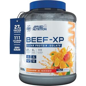 Applied Nutrition Clear Hydrolysed Beef Protein Isolate Powder, Fruit Juice Style, Dairy Free, Lactose Free, Zero Sugar, Low Fat, 1.8kg 60 Servings (Orange & Mango) Applied Nutrition Clear Hydrolysed Beef Protein Isolate Powder, Fruit Juice Style, Dairy Free, Lactose Free, Zero Sugar, Low Fat, 1.8kg 60 Servings (Orange & Mango)