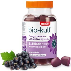 Bio-Kult 3in1 Gut Health Gummies for Teens 2B CFU + Multivitamins Blackcurrant Flavour Ages 13+ 30 Probiotic Gummies Bio-Kult 3in1 Gut Health Gummies for Teens 2B CFU + Multivitamins Blackcurrant Flavour Ages 13+ 30 Probiotic Gummies