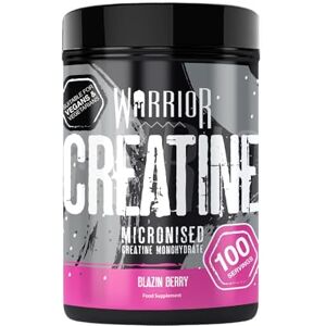 Warrior Creatine Monohydrate Powder 500g (100 Servings) – Pure Micronised Creatine Powder Supplement for Men & Women, Pre & Post Workout Strength, Muscle Growth & Recovery, Vegan – Blazin Berry Warrior Creatine Monohydrate Powder 500g (100 Servings) – Pure Micronised Creatine Powder Supplement for Men & Women, Pre & Post Workout Strength, Muscle Growth & Recovery, Vegan – Blazin Berry