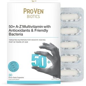 Pro-Ven Probiotics for Adults Age 50+ Gut Health & Immune System Support 2.5 Billion CFU Friendly Bacteria & Multivitamin Supplement 30 Capsules Pro-Ven Probiotics for Adults Age 50+ Gut Health & Immune System Support 2.5 Billion CFU Friendly Bacteria & Multivitamin Supplement 30 Capsules