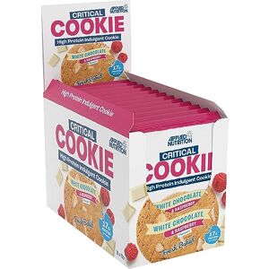 Applied Nutrition Critical Cookie – High Protein Cookies 17 g Protein Each, Individually Wrapped, Fresh-Baked Protein Snack, On-the-Go (12 x 73 g)(White Chocolate & Raspberry) Applied Nutrition Critical Cookie – High Protein Cookies 17 g Protein Each, Individually Wrapped, Fresh-Baked Protein Snack, On-the-Go (12 x 73 g)(White Chocolate & Raspberry)