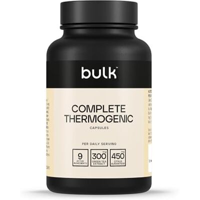 Bulk Complete Thermogenic, Pre-Workout With Caffeine, Chromium, Green Tea, Citrus Aurantium, Kola Nut, BioPerine, Cayenne Pepper, L-Tyrosine, L-Theanine, Pack of 270, 270 Servings, Packaging May Vary Bulk Complete Thermogenic, Pre-Workout With Caffeine, Chromium, Green Tea, Citrus Aurantium, Kola Nut, BioPerine, Cayenne Pepper, L-Tyrosine, L-Theanine, Pack of 270, 270 Servings, Packaging May Vary