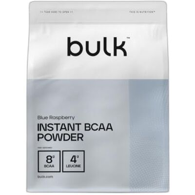 Bulk Pure Instant Branched Chain Amino Acids (BCAA), Blue Raspberry, 500 g Powder Bulk Pure Instant Branched Chain Amino Acids (BCAA), Blue Raspberry, 500 g Powder