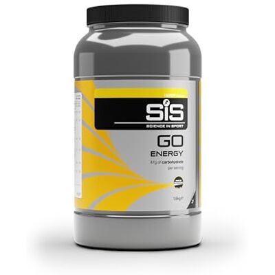 Science in Sport GO Energy Powder Energy Drinks, Lemon Flavour, 47g of Carbohydrates, 32 Servings Per 1.6kg Science in Sport GO Energy Powder Energy Drinks, Lemon Flavour, 47g of Carbohydrates, 32 Servings Per 1.6kg