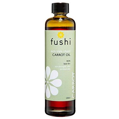 Fushi Carrot Oil 100 ml Fresh-Pressed Rich in Beta Carotene, Vitamins A, B, C, D and E and essential fatty acids Best for Sun Damage Skin, Parched Skin & Fine Lines Manufactured in the UK Fushi Carrot Oil 100 ml Fresh-Pressed Rich in Beta Carotene, Vitamins A, B, C, D and E and essential fatty acids Best for Sun Damage Skin, Parched Skin & Fine Lines Manufactured in the UK