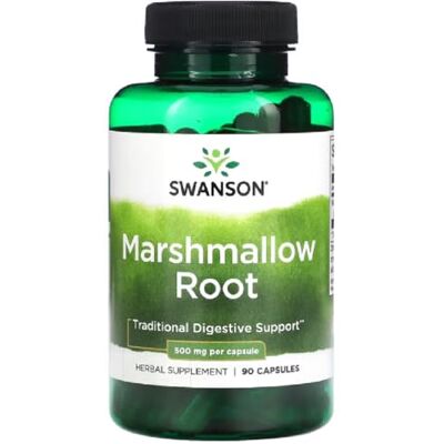 Swansons Swanson Marshmallow Root, 500mg Digestive and Respiratory Health 90 Capsules Swansons Swanson Marshmallow Root, 500mg Digestive and Respiratory Health 90 Capsules