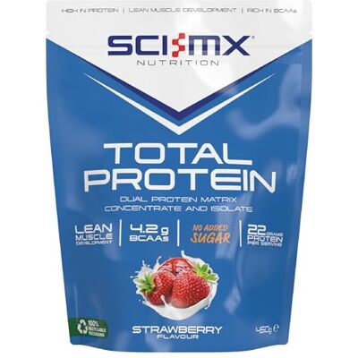 Sci-MX Total Protein 450g Strawberry - Protein Supplement Sci-MX Total Protein 450g Strawberry - Protein Supplement