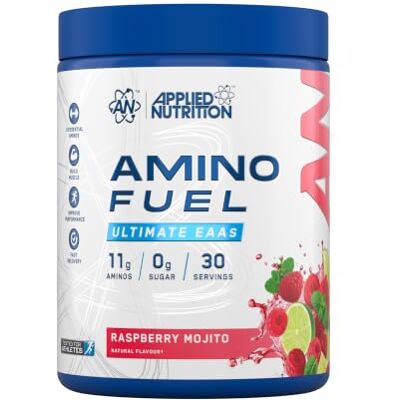 Applied Nutrition Amino Fuel Amino Acids Supplement, EAA Essential Amino Acids Powder, Muscle Fuel & Recovery (390g 30 Servings) (Raspberry Mojito) Applied Nutrition Amino Fuel Amino Acids Supplement, EAA Essential Amino Acids Powder, Muscle Fuel & Recovery (390g 30 Servings) (Raspberry Mojito)