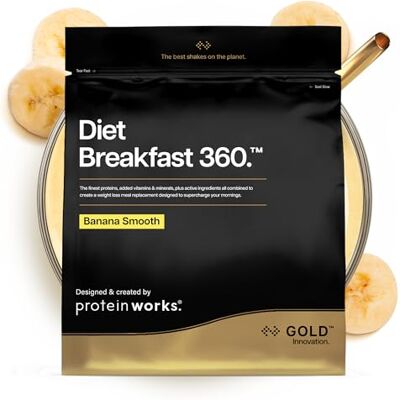 THE PROTEIN WORKS Protein Works Diet Breakfast 360 Gold, Banana Smooth, 18 Servings, 1kg THE PROTEIN WORKS Protein Works Diet Breakfast 360 Gold, Banana Smooth, 18 Servings, 1kg